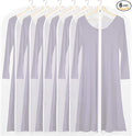 Simple Houseware 50-Inch Clear Garment Bags with Zipper for Suits, Dresses, Costumes, Uniforms - 6 Pack