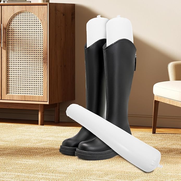 SAFIGLE 3 Pairs Inflatable Boot Brace Shoe Trees Boots Stretcher Shoe Stretcher Shoes Holder Boots Support