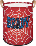 Spider Wed Personalized-Laundry-Hamper-Basket for Kids Custom Name Collapsible Storage Organizer Bin Dirty Clothes Toys Hamper for Boys Nursery in Laundry, Bedroom, Bathroom Wed-2