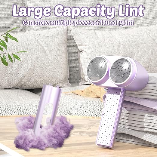 Fabric Shaver, Rechargeable Double-Head Lint Remover, Electric Lint Shaver and Clothing Shaver to Remove Pillings and Fuzz Easily