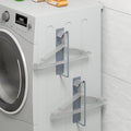 Magnetic Hanger Organizer, Thipoten Hangers Holder for Washing Machine, Holding up to 30 velvet/wire/plastic hangers, Perfect Space Saver for Laundry Room (2, Grey)