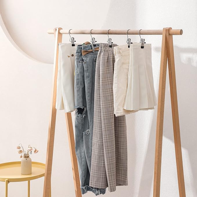 30 Pack Boot Hanger Legging Organizer for Closet, Boot Holder, Hanging Clips, Portable Multifunctional Hangers Single Clip Space Saving for Jeans, Hats, Tall Boots, Towels(Ivory)