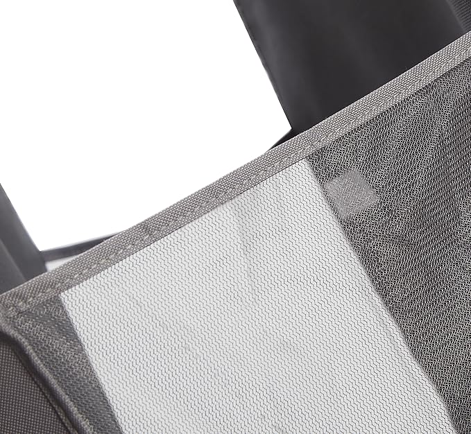 STORAGE MANIAC 2-Pack Hanging Laundry Hamper, Front See-Through Mesh Bag, Slim Basket, Double Hanging Closet Hamper, Narrow Organizer, Grey