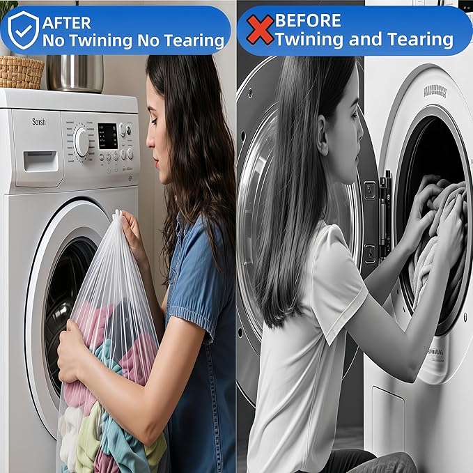 3-Pack Heavy-Duty Mesh Laundry Bags For Delicates - Large 24x32 Inch Washing Machine Bags For Delicates, Hampers, Sports Gear, And Travel - Prevents Tangling And Damage