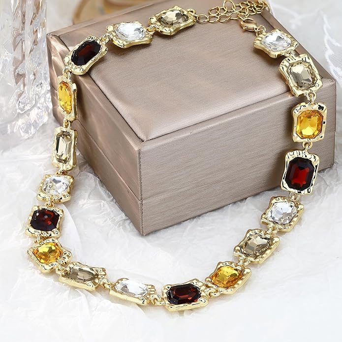 Chunky Gold Necklace for Women Gold Evil Eye Cowboy Pendant Necklace Dainty Paperclip Chain Vintage Luck Amulet Choker Necklaces Celestial Jewelry Gift