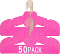 Hot Pink Velvet Hangers 50 Pack, Premium Non-Slip Heart Hanger, 360° Swivel Rose Gold Hooks, Space Saving Slim Hanger, Durable & Cute Clothes Hanger for Adult