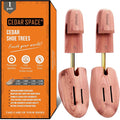 Cedar Space Wooden Shoe Stretcher Tree, 6.5-14 Sizes Cedar Wood Shoe Trees,2/4PC Shoe Stretcher for Men, Sneakers,Boots