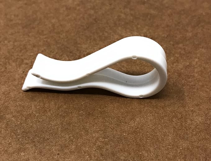 Strut Clip - Grid Towels Scarf Hanger Pant Plastic Jet Clips Garment Shirt Coat Sweater Trousers Secured Gripper Dress Pack (100 White)
