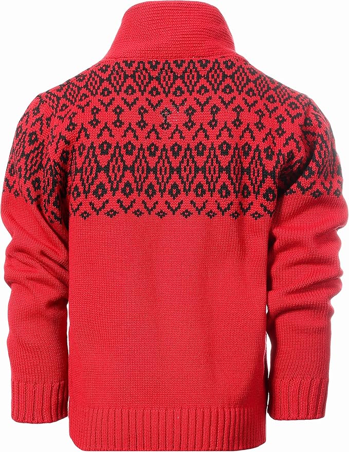 Gioberti Kids and Boys 100% Cotton Pullover Knitted Sweater with Toggle Button Closure