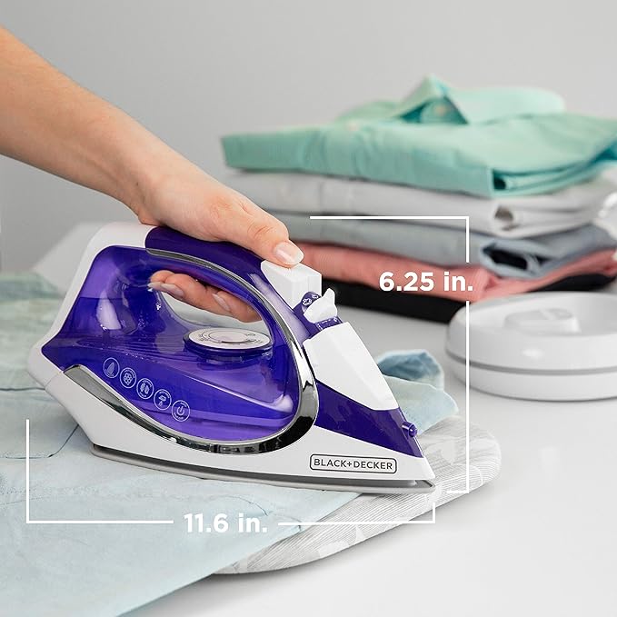 BLACK+DECKER ICL500 Light ‘N Go Cordless Iron, Purple