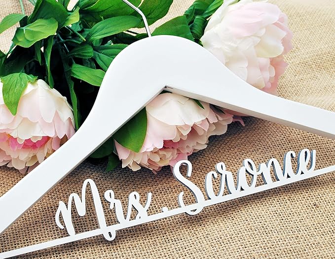 Personalized Bride Hanger, Wedding, Lady, Custom, Honor Maid, Bridesmaid, Doctor, Graduation Dress