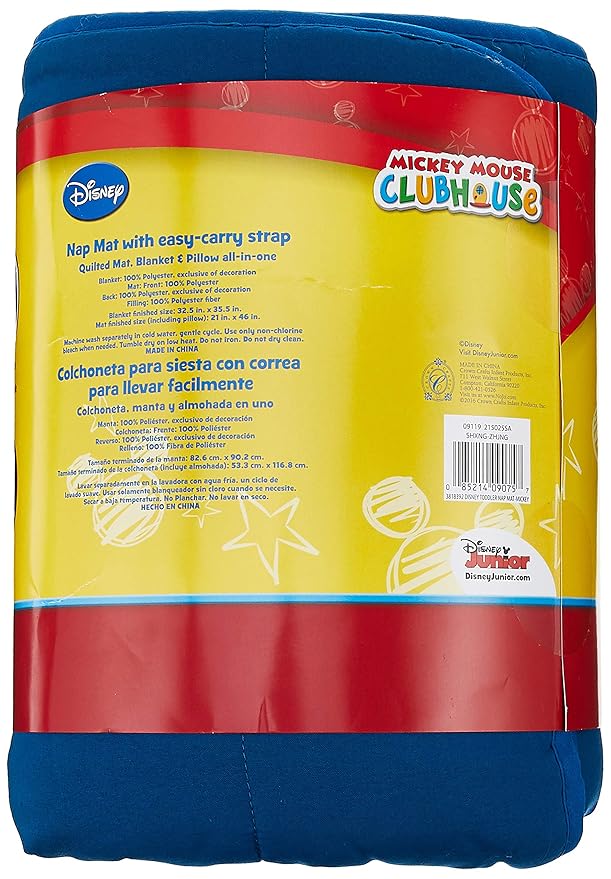 Disney Mickey's Toddler Rolled Nap Mat, Flight Academy