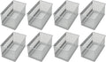 YBM HOME Magnetic Basket Storage Organizer with 16 Strong Magnets for Metal Desk, Fridge, Whiteboard, and Wall Locker Accessories, Medium (8-Pack)