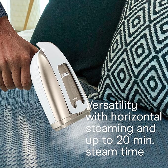 Conair Turbo Extreme Steam Hand Held Fabric Steamer, GS59X, 1875W, 15 min, 7.3 oz, White/Champagne