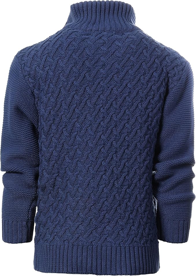 Gioberti Kids and Boys Mock Neck Pullover Knitted Sweater