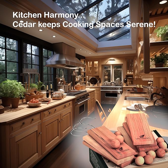 Cedar Blocks for Closet -25 pcs (15 Hang-ups & 10 Balls)- Aromatic Cedar for Closets, Natural Closet Smell Eliminator, Natural Closet Deodorizer, Drawer Fresheners for Dresser.
