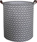 CLOCOR Large Round Storage Baskets,Collapsible Storage Bin, Dirty Laundry Hamper Baskets for Baby Boys and Girls, Office, Bedroom, Toys Nursery Kids Clothes Gift Basket(Arrowhead)
