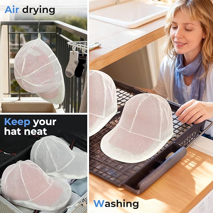 Hat Washer Cage Hats Cleaner, Cap Cleaner Baseball caps for Washing Machine or Dishwasher