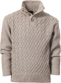 Gioberti Kids and Boys Mock Neck Pullover Knitted Sweater
