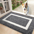 OLANLY Indoor Door Mat, 30x17, Non-Slip Absorbent Resist Dirt Entrance Mat, Washable Low-Profile Inside Entry Doormats for Entryway, Black