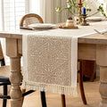 Table Runners 83 Inches,Waterproof Boho Table Runner with Tassel Fringe,Table Runner for Party Coffee Table