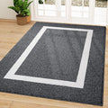 OLANLY Indoor Door Mat, 59x35, Non-Slip Absorbent Resist Dirt Entrance Mat, Washable Low-Profile Inside Entry Doormats for Entryway, Black