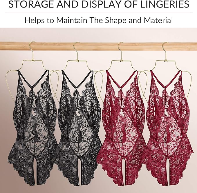 ZEDODIER Swimsuit Hanger, Lingerie Hanging Rack, Top Swivel Hook, Foldable Design