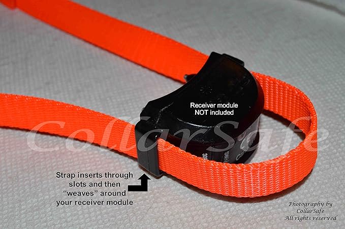 CollarSafe Replacement Collar NO Holes Fit PetSafe Stay & Play Wireless PIF00-12918 12917, Sonic Bark, Pawz Away, SportDog NoBark - Weaves Around Module - NO Holes/Read/Look at Photos