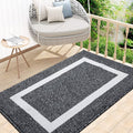 OLANLY Indoor Door Mat, 48x32, Non-Slip Absorbent Resist Dirt Entrance Mat, Washable Low-Profile Inside Entry Doormats for Entryway, Black
