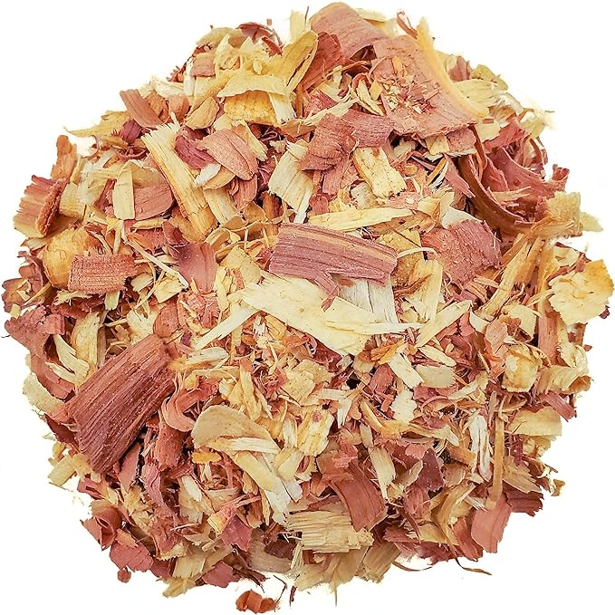 100% Natural Cedar Shavings | Mulch | Great for Outdoors or Indoor Potted Plants | Dog Bedding (4 Quart)