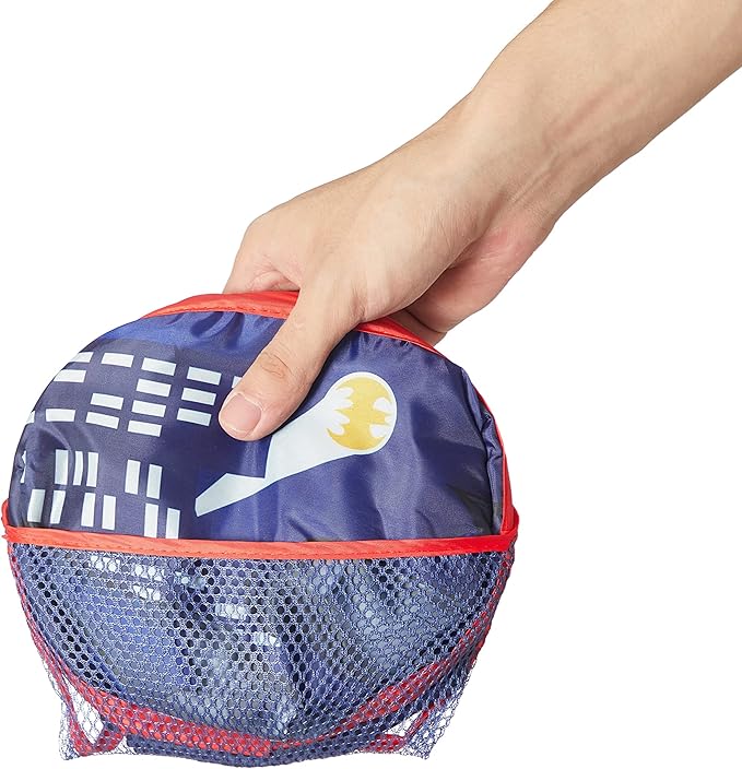 Batman Pop-Up Hamper with Durable Carry Handles, Kids Laundry & Room Storage Organizer, 21”H x 13.5”W x 13.5”L, Blue