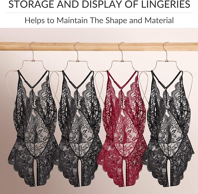 ZEDODIER Swimsuit Hanger, Lingerie Hanging Rack, Top Swivel Hook, Foldable Design
