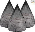 3Pcs Mesh Laundry Bags Washing Machine Mesh Wash Bags Jumbo for Delicates Clothes,Bed Linen,Toys with Drawstring Closure Sturdy (3 XXLarge 28 x 26 Inches,Black)
