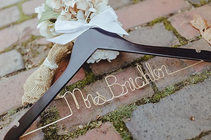 Bridal Hanger, Wedding Hangers, Personalized Bride Mrs Hanger