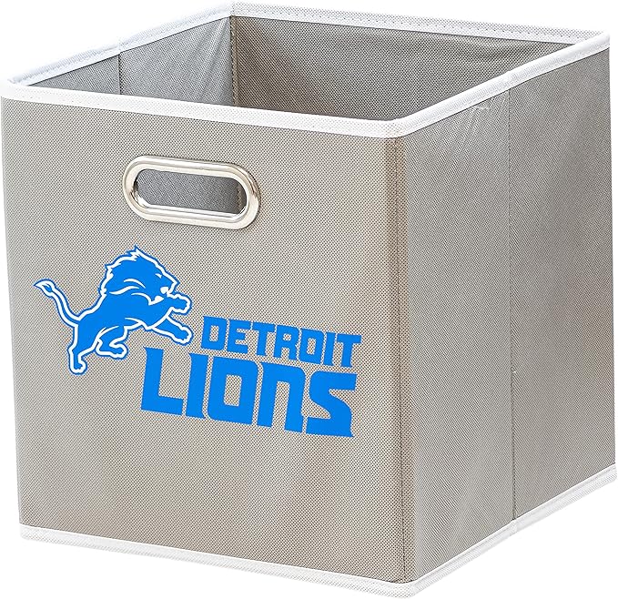 Franklin Sports NFL Storage Bins - Collapsible Cube Container + Basket - NFL Office, Bedroom + Living Room - 11"x11"