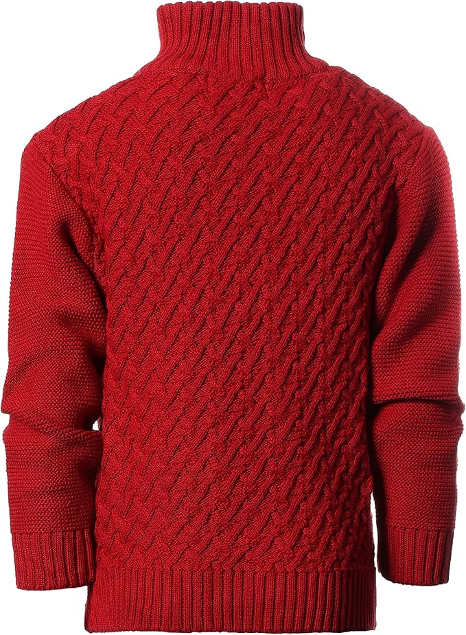 Gioberti Kids and Boys Mock Neck Pullover Knitted Sweater