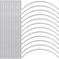 Amylove 24 Pcs Metal Steel Spiral Corset Boning, 1/4 Inch Width 9 Inch Length, Boning for Sewing Corset, Making Bodice, Costume, Hoop Skirt, Bustle, Dress, Millinery, Collar, Cuff and More