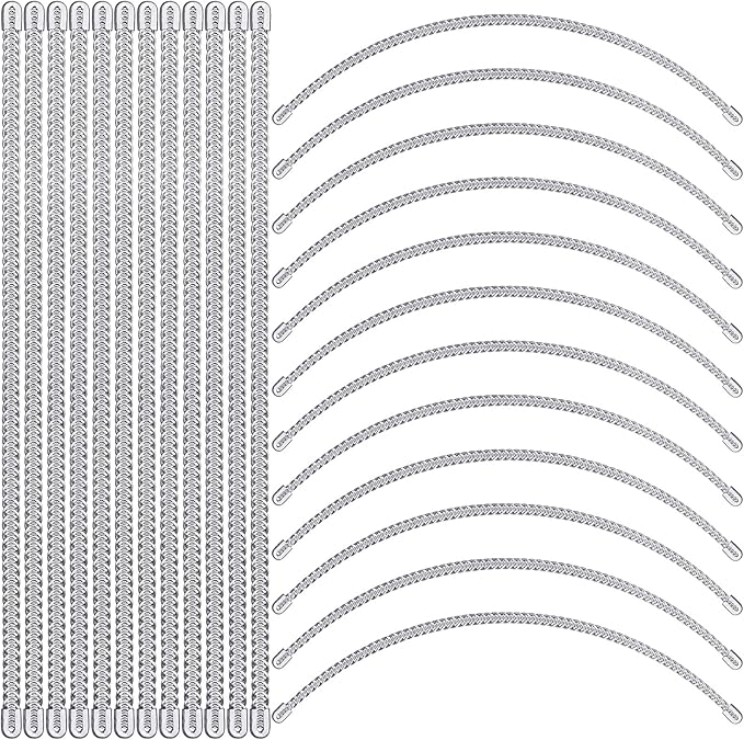Amylove 24 Pcs Metal Steel Spiral Corset Boning, 1/4 Inch Width 9 Inch Length, Boning for Sewing Corset, Making Bodice, Costume, Hoop Skirt, Bustle, Dress, Millinery, Collar, Cuff and More