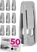 COZYMOOD Velvet Hanger Clips 50 Pack, Multi-Purpose Clips for Baby Clothes