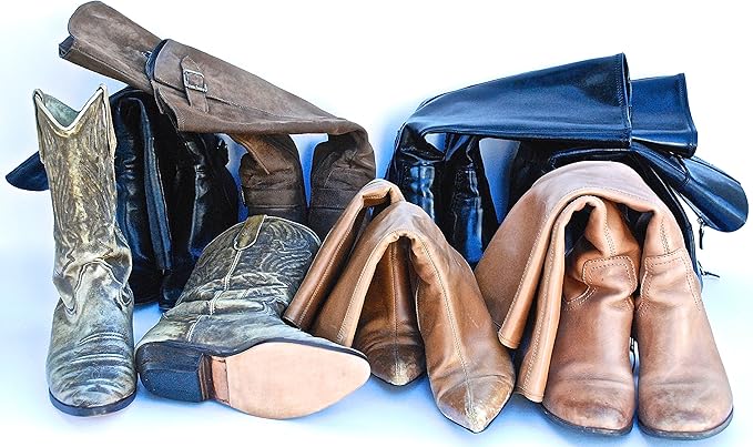 Boot Shaper Stands for Closet Organization - Keeps Them Shaped Properly - Many Patterns to Choose from - 1 Pair (Purple Hearts)
