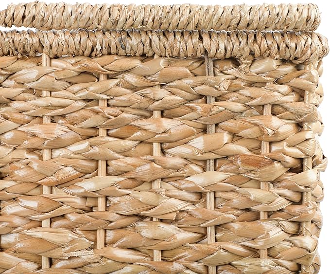 Creative Co-Op Woven Bankuan Rope Stair Basket with Handles, Natural