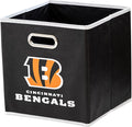 Franklin Sports NFL Storage Bins - Collapsible Cube Container + Basket - NFL Office, Bedroom + Living Room - 11"x11"