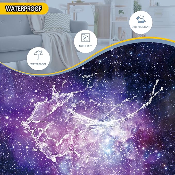 Pink Purple Galaxy Laundry Basket Universe Starry Sky Foldable Oxford Cloth Funny Tote Bag Laundry Hamper Clothes Storage Bucket Toy Organizer For Bathroom/Laundry/Bedroom 18.9x16.5 In