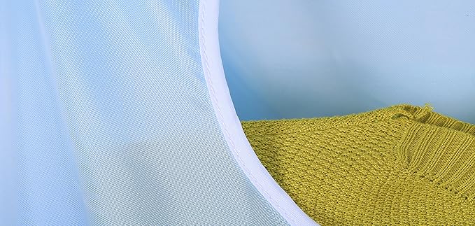 Oxford Fabric Space Saving Door-Hanging Laundry Hamper Bag + 2 Stainless Steel Hooks + 2 Strong Suction Cups for Bedroom, Nursery, Dorm or Closet (Light Blue)