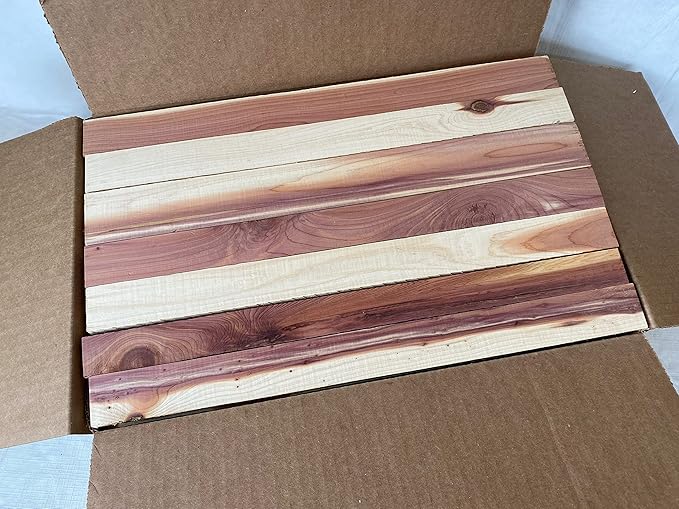 16 Inch Long Aromatic Cedar Wood Boards. Rustic Wood for Crafts…