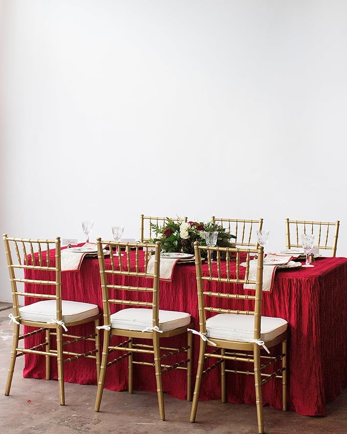 The Folding Table Cloth 6 Foot Red 30x72x29