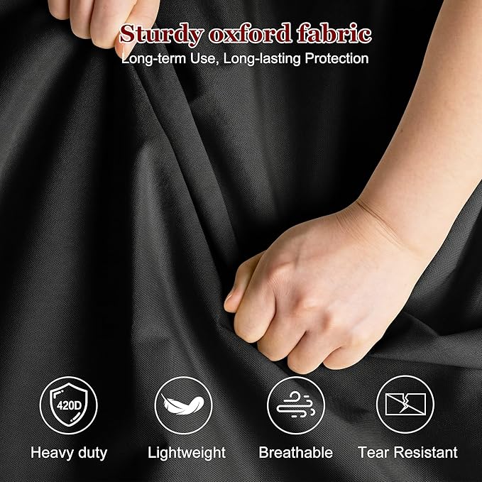 MISSLO 60" Dress Bags for Gowns Long with 4 Large Pockets Garment Bags for Travel for Women Heavy Duty Wedding Dress Bag for Hanging Clothes Garment Covers, Black