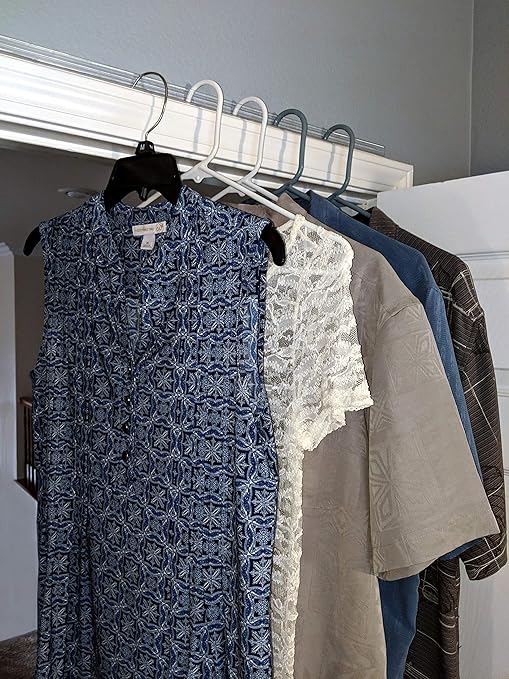 Hanger Catch Over The Door Hook Clothes Hanger Rack. A Laundry Holding Rail Above Door. Makes The top of Your Doors a Great and conveniently Easy Place to Hang Clothes. Keeps Them from Falling!