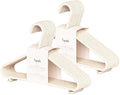 3 Sprouts Wheat Straw Plastic Hangers - 30-Pack Eco-Conscious Toddler Hangers for Child & Baby Clothes, Coats - Kid Closet Hanger Ideal for Small Girls, Boys, Children & Kids - Speckled Cream