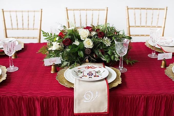 The Folding Table Cloth 6 Foot Red 30x72x29